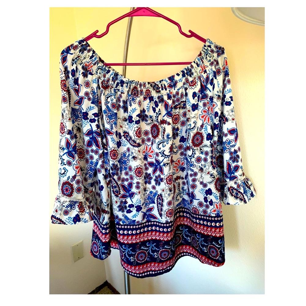 Off the shoulder floral top
